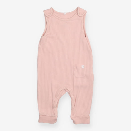 Romper Sleeveless Ribbed Blush Pink