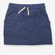 Skirt blue jersey drawstring