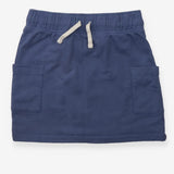 Skirt blue jersey drawstring