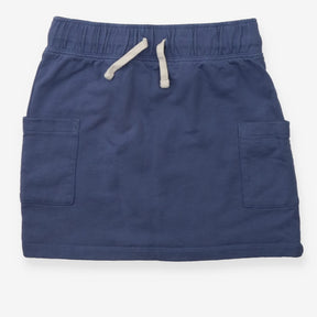 Skirt blue jersey drawstring
