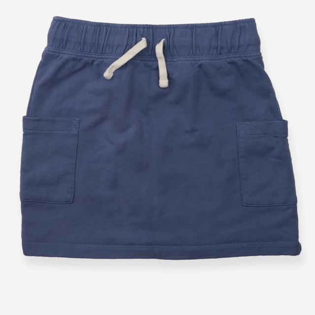 Skirt blue jersey drawstring