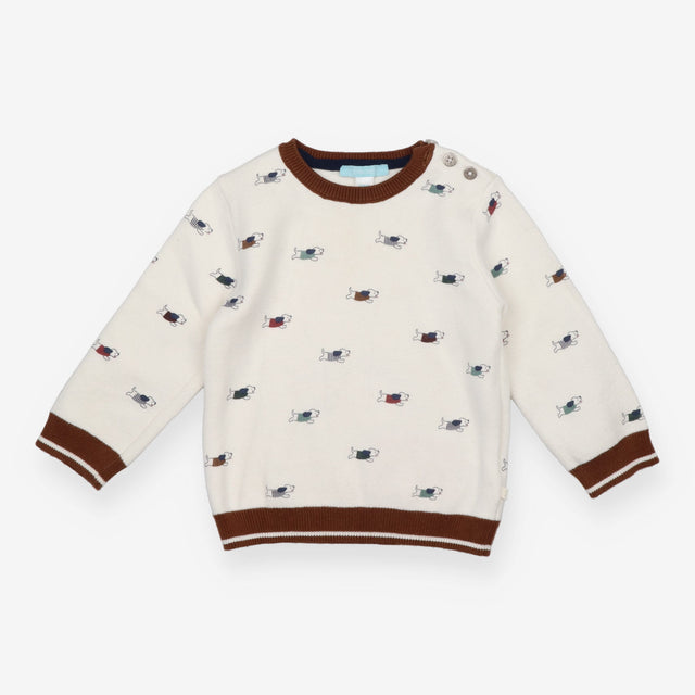 White Sausage Dogs Jumper 
