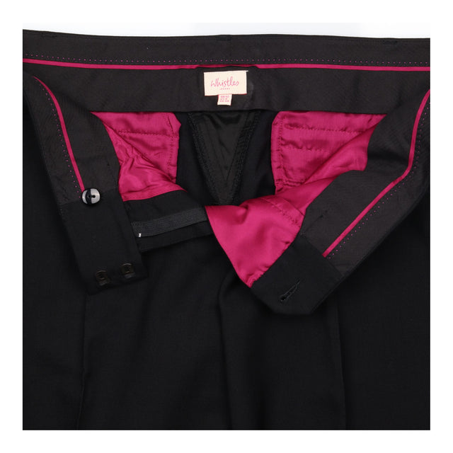 Whistles Black Tailored Straight Leg Smart Trouser
