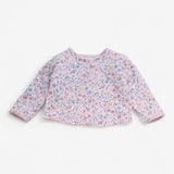 Pink Floral Reversible Cardigan