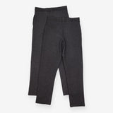 2 pack grey smart trousers jersey