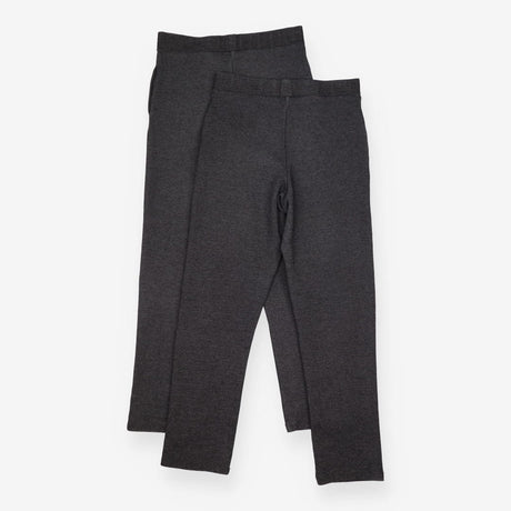 2 pack grey smart trousers jersey