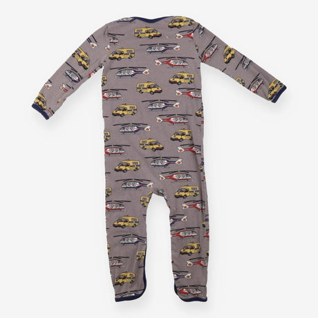 Sleepsuit grey ambulance helicopters vehicles