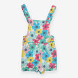 Dungarees shorts large flowers