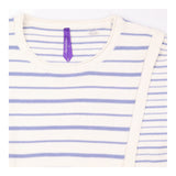 Cream Blue Striped Maternity Nursing Knit jumper 