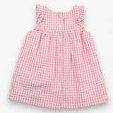 Dress Sleeveless Pink Gingham Strawberry Rabbit