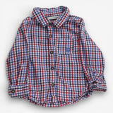 Shirt Woven Red & Blue Check