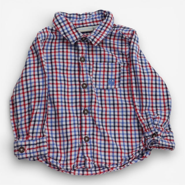 Shirt Woven Red & Blue Check