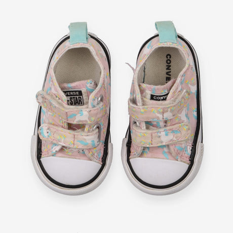 Velcro Twin Strap Unicorn Shoe - Pink