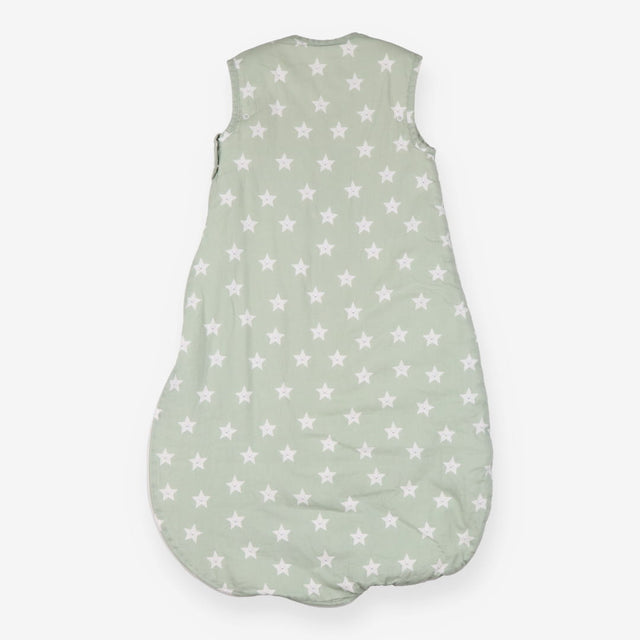 Sleeping bag 2.5 Tog Green with White Smiley Stars