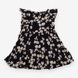 Dress Sleeveless Frill Navy White Flowers
