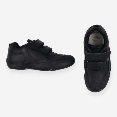 School shoes black trainer curve