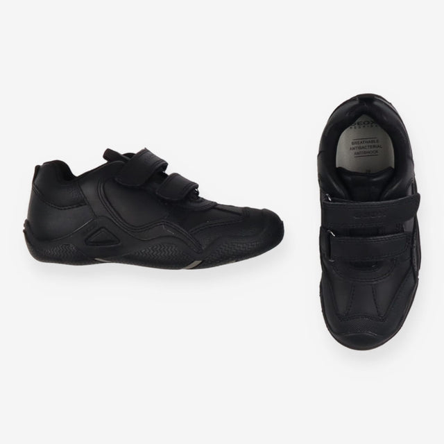 School shoes black trainer curve