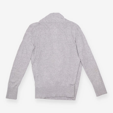 Cardigan Grey Marl Wrap Front Long Sleeve Knit