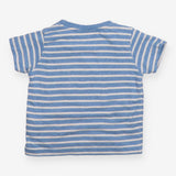T-Shirt Blue Stripe L is for Lemur