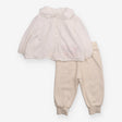 Cream Long Sleeve and Joggers Outfit 