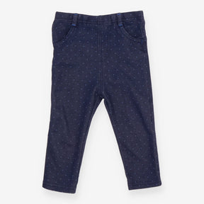 Navy Leggings with Spots