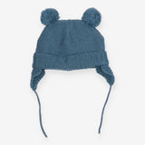 Winter knit hat blue