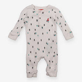 Sleepsuit white tree print