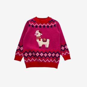 Festive llama sweater