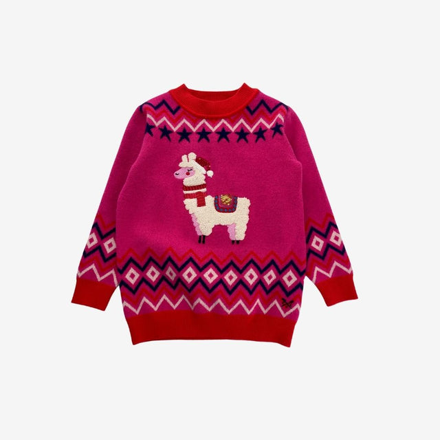 Festive llama sweater