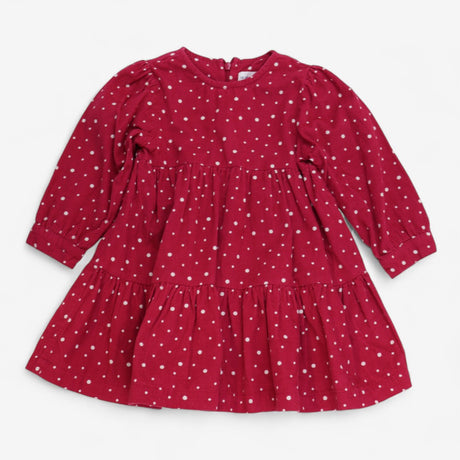 Dress Woven Cord Pink Snowball