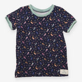 Navy T-shirt with Birds