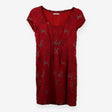 Red horses cross stitch dress