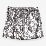 Sequin Skirt Silver