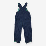 Blue Denim Dungarees Tartan Lining