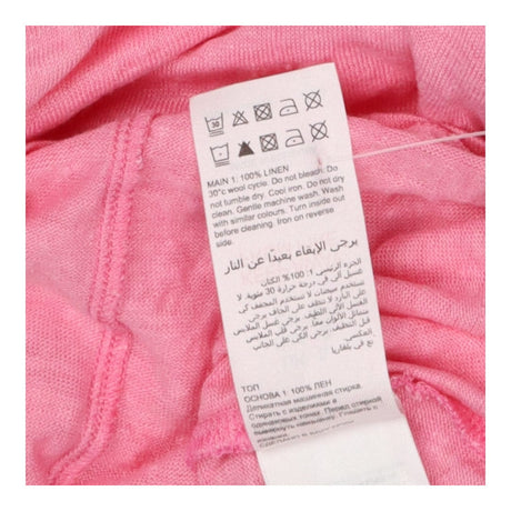100% Linen Twist T-shirt, Pink