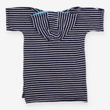 Cover up navy white stripe hood toucan