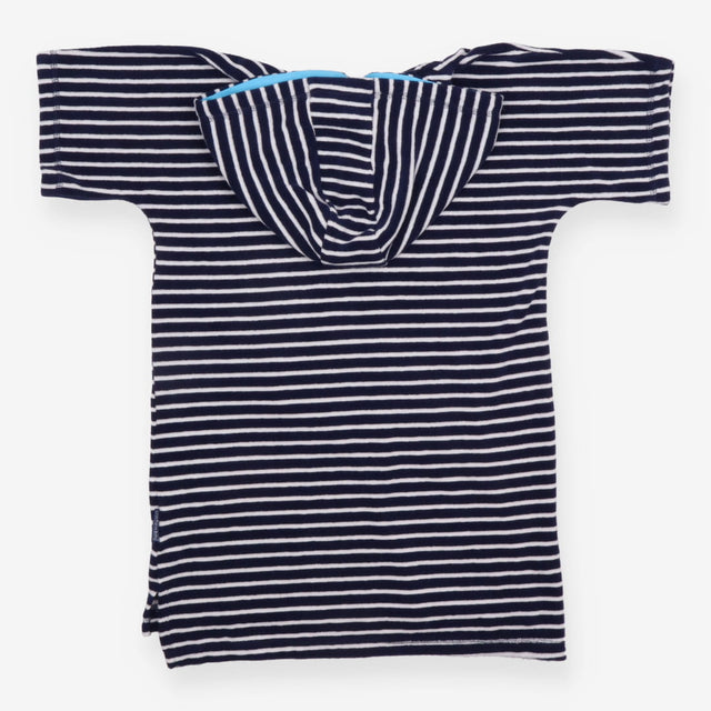 Cover up navy white stripe hood toucan