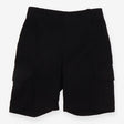 Black cargo school shorts