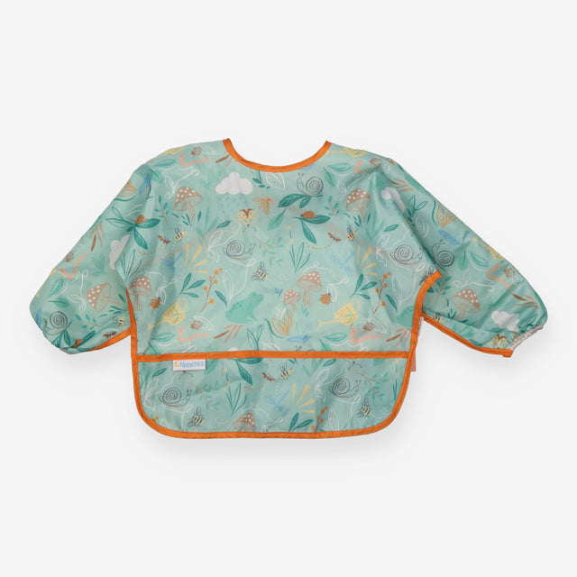 Green Nature Bib with Orange Lining - Hippy Chick