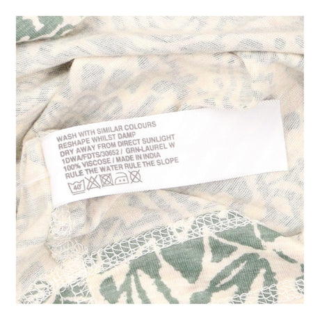 Laurel Green Printed Viscose Wrap Dress