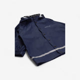 Rain Coat Navy with Detachable Hood
