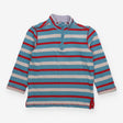 Sweater quarter zip blue red grey stripe