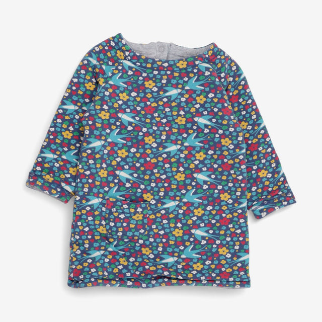 Sweater Dress Reversible Floral & Cat