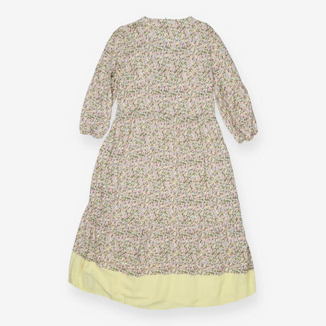 Seraphine Yellow Green Floral Nursing Midi Dress