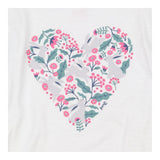 T-Shirt Long Sleeved White Hare Heart