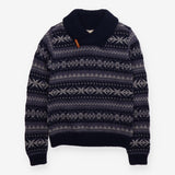 Blue Knit Roll Neck Jumper Rorie Whelan