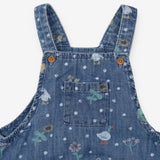 Blue Denim Duck Dungarees + Hat 
