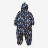 Snowsuit blue bears padded