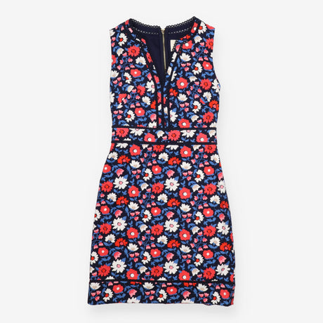 Kate Spade Shore Thing Daisy Jacquard Navy Sheath 