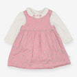 Dress pink cord hedgehog & bunny with bodysuit